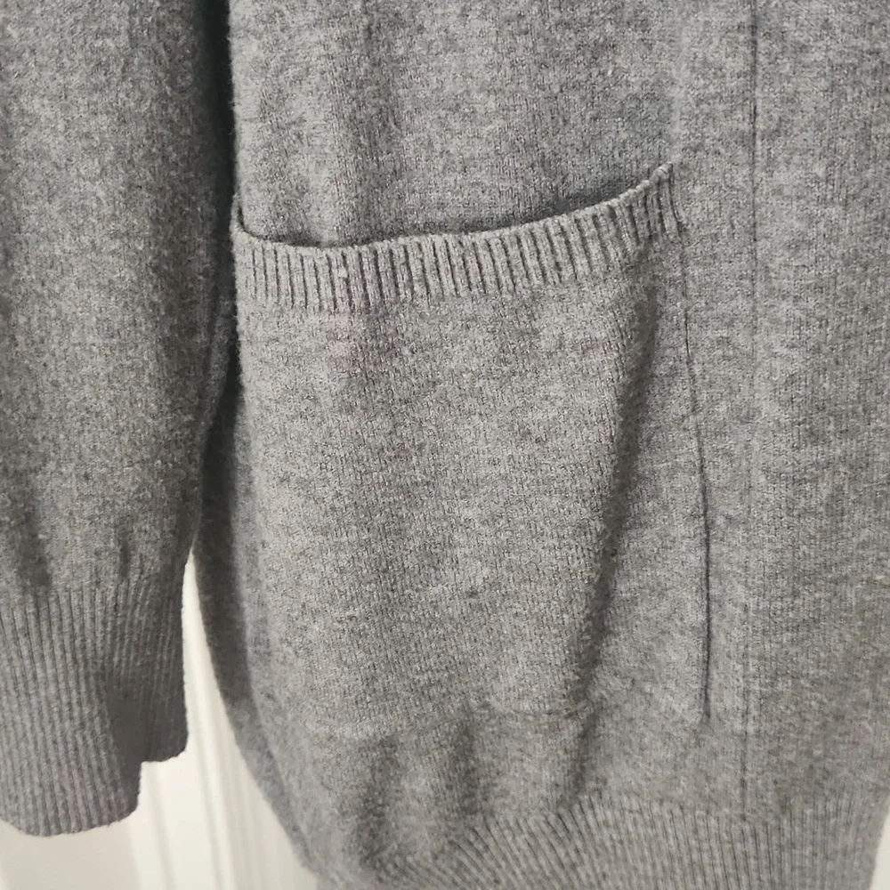 Dreamers by Debut Long Gray Cardigan Size M/L - Picture 2 of 8